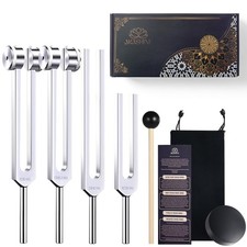 Tuning Forks for Healing 128 Hz, 136.1 Hz, 256 Hz  528 Hz   Restore Vital ...