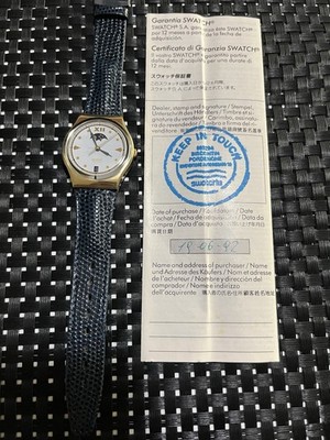 Swatch Gent Neu C.E.O. GX709* 1992 Armbanduhr 90er Jahre Mondphase NOS