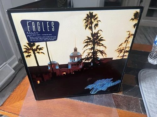 Eagles Hotel California‎ 1st Press 7E-1084 Vinyl LP 6 o’clock‘Pristine’ Poster