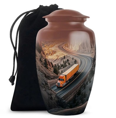 Freight Truck Memorial Large Urns for Human Ashes memorial urn