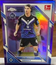 Topps Bundesliga Chrome LUKA VUSKOVIC RC, Hamburg,purple refractor /75