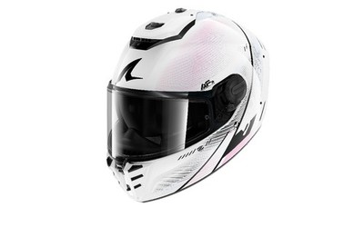 Shark Spartan RS Speed-Tech Motorradhelm (Weiß/Lila/Schwarz) Gr: M (57)