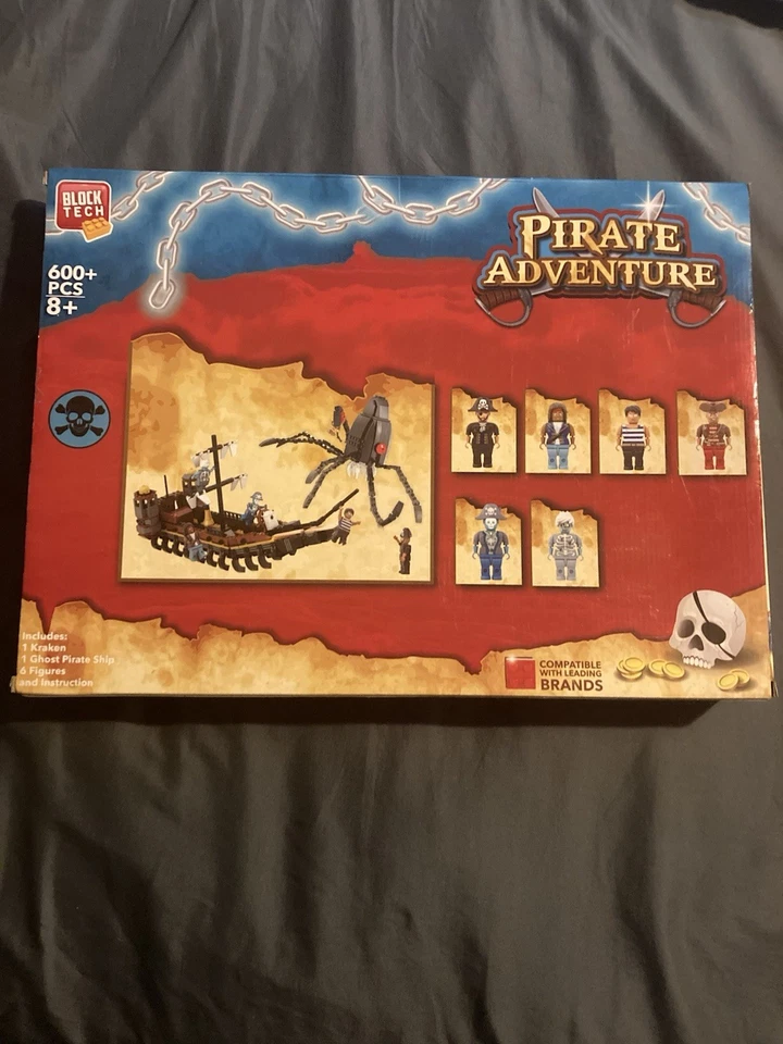 Block Tech Pirates Adventure 600+ Pieces Parts NEW SEALED PACKAGE - Image 2 of 2
