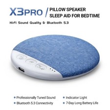 HiFi Bluetooth Pillow Speaker White Noise Sleep Aid Timer Bedside Speaker