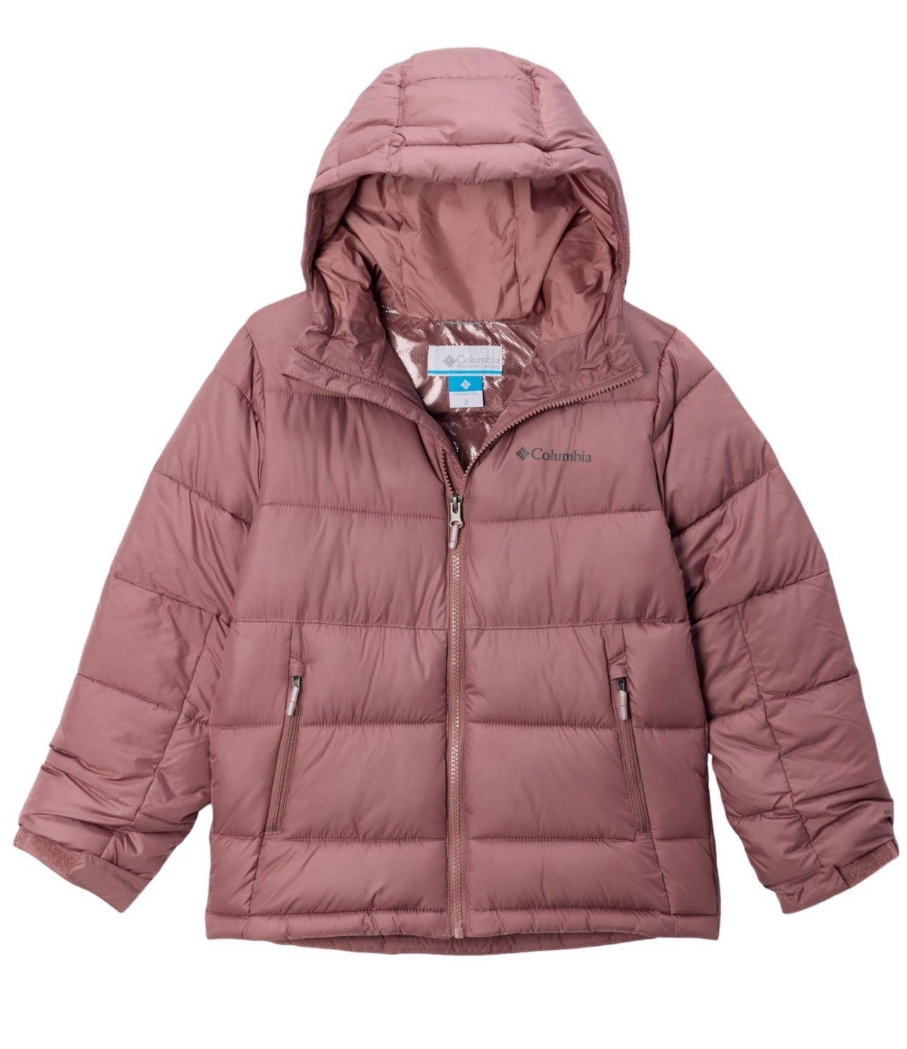 NTW Columbia Youth Pike Lake II Hooded Jacket Fig Mauve Medium (10/12)Org Read