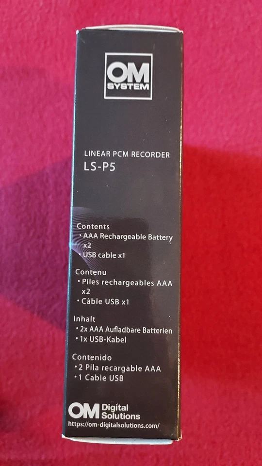 OM Systems Olympus LS-P5 Linear PCM Recorder with 3 Microphones - New - Image 3 of 4