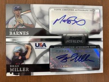 2010 Bowman Sterling Dual Autograph Matt Barnes Brad Miller #BSDA-11