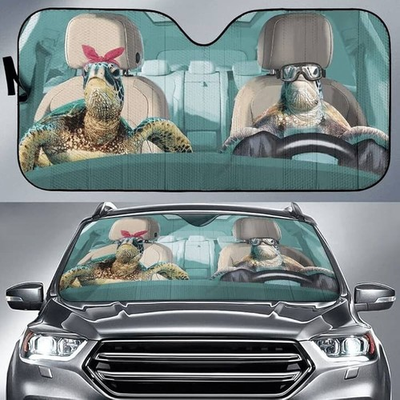 #ad Turtle Car Sunshade Personalized Windshield UV Protector for Vehicles $47.99