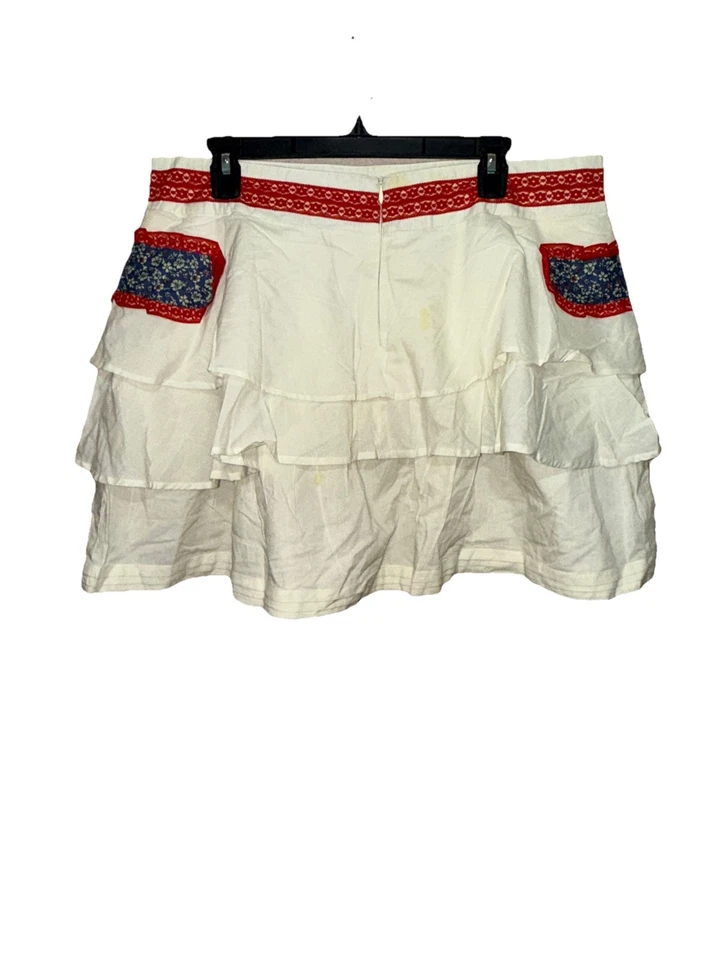 FUNKY PEOPLE CREMA MULTICOLOR ALGODÓN BOHEMIO TALLA XL NUEVO CON ETIQUETAS Foto 4 de 4