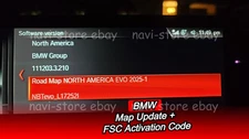 BMW North America Evo 2025 MAP Update + North America 2025 FSC code ID 5/6
