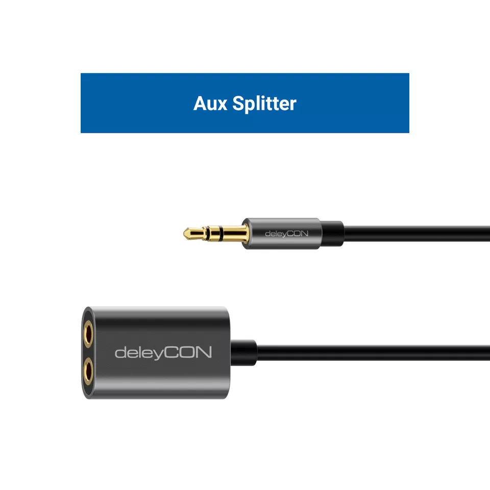 3,5mm Klinke Adapter Splitter AUX Kopfhörer Klinkenkabel Audio HiFi Kabel Klinke - Bild 4 von 4
