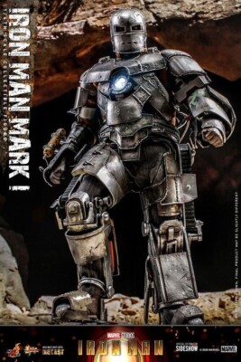 Hot Toys Iron Man Mark I Diecast Collectible Figure MMS605D40 (In