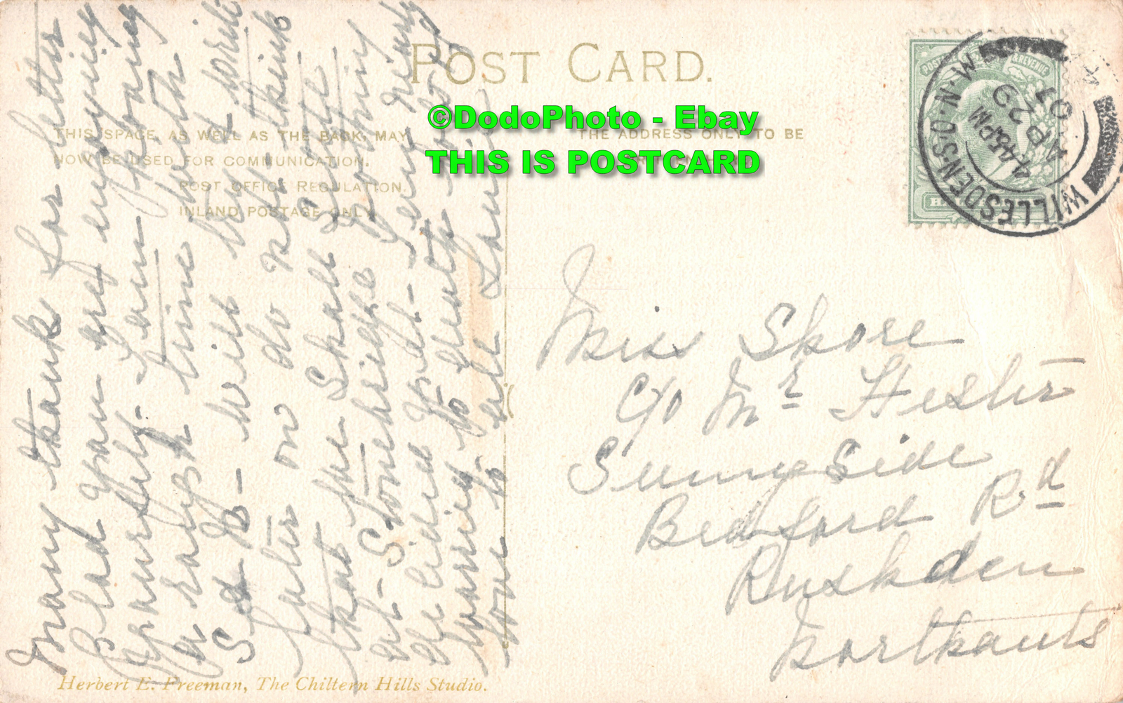 R386230 Wendover. Bucksbridge House. Herbert E. Freeman. The Chiltern