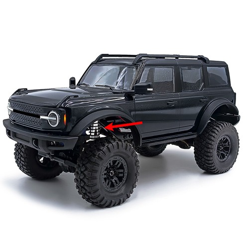 Qmore 4pcs Metal Shock Absorbers 51mm 56mm For 1/18 TRX4-M Model RC Crawler Car - Picture 3 of 45