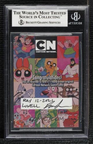 Cartoon Network reguläre Show Rigby Original Kunst Skizzenkarte 1/1 BAS - Bild 2 von 2