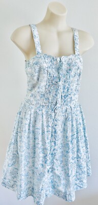 Mini Robe See By Chloé Imprimé Feuilles Florales - 100% Soie, Taille IT44, Occasion Très Bon état