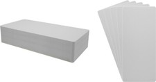 100 CD Long Box Bin Index Divider Cards - 6"x13-1/2" - White HEAVY DUTY 40mil