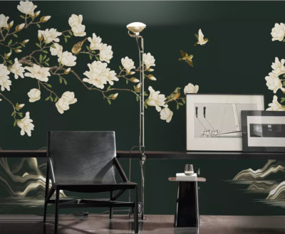 3D Flower Branch ZHUA1097 Wallpaper Wall Murals Removable Self-adhesive Amy