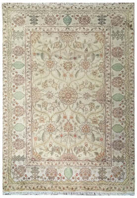 6x9' Light Mint Green Jaipour Quality Wool Rug #F-6324