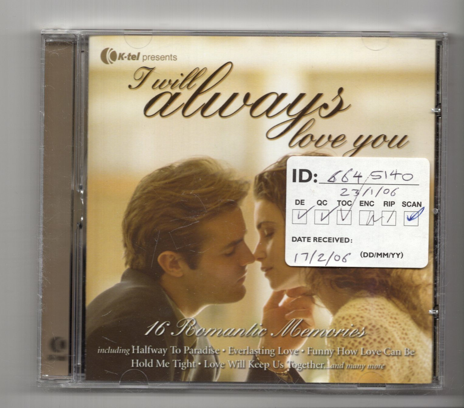 (KG649) I Will Always Love You, 16 tracks various artists - 2005 CD