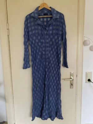 Atelier ANNEGRET RIEBEL- wunderschönes Maxikleid in Blautönen, Gr. L (ca. 40) - Bild 1 von 4