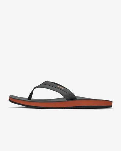 LUNAR by HURLEY Men's Flip Flops Slides 