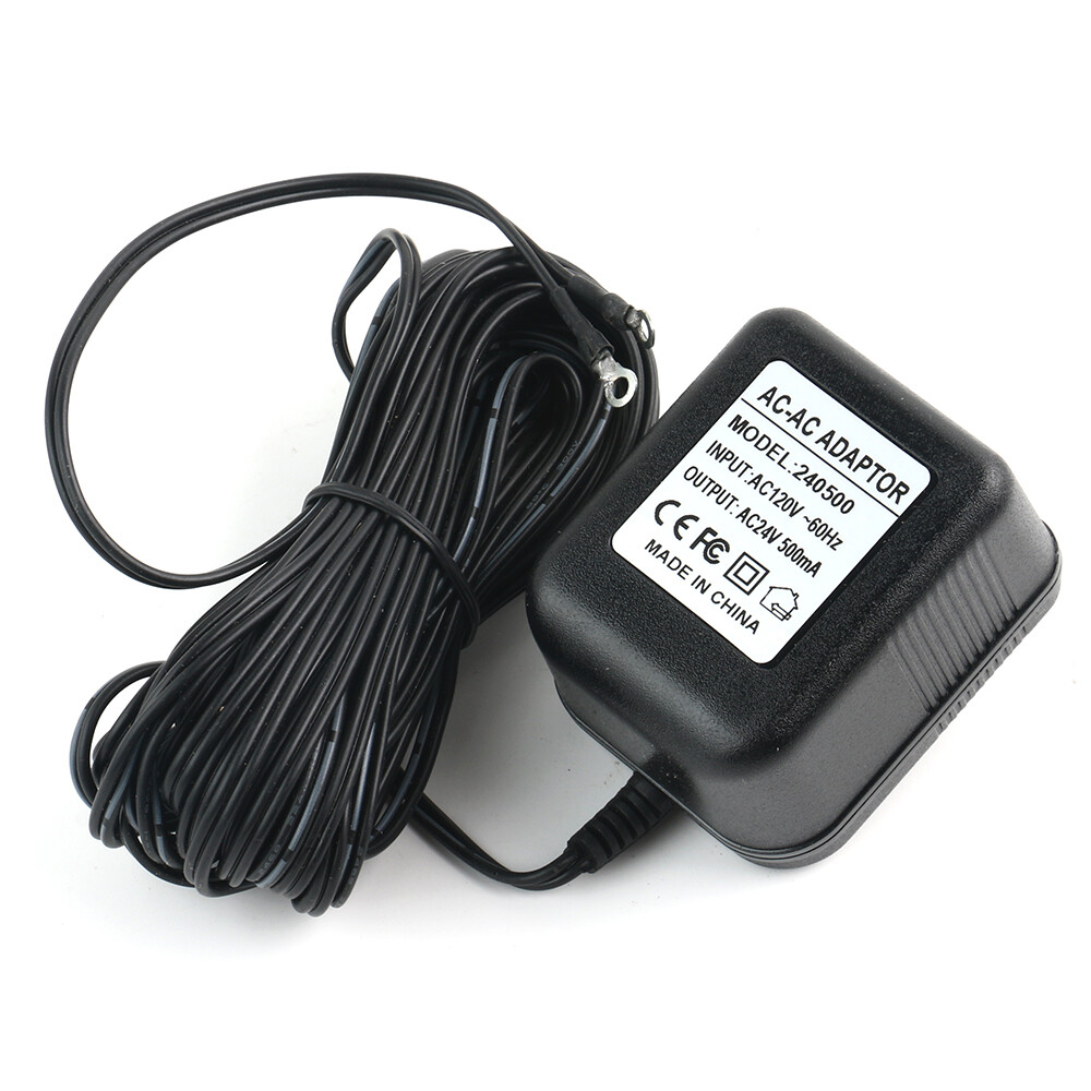 24V Power Supply Adapter Transformer W/ 26FT Wire Video Ring Doorbell 1/2/2 Pro