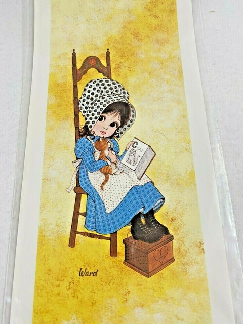 Vintage 1973 Holly Hobbie-Style Prints #53657 for Framing Crafts Decoupage Vintage 1973 Holly Hobbie-Style Prints #53657 for Framing Crafts Decoupage