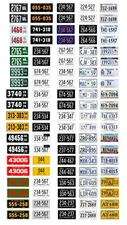 1/18 scale model car assorted USA Virginia license plates state tags 1:18