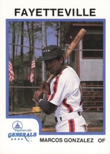 MARCOS GONZALEZ  1987 PROCARDS #1311 FAYETTEVILLE GENERALS