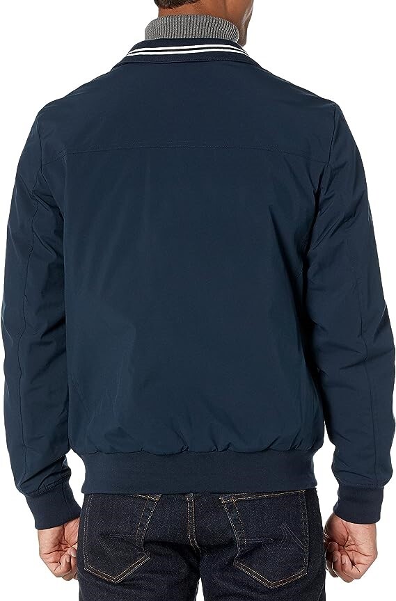 サーフィン・ボディボード ION windbreaker zip top MEN Nautica Men's Zip Up Windbreaker Bomber Jacket, Navy, Medium