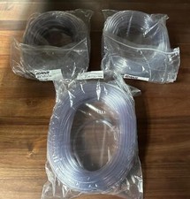 3x Pack 100' USA PVC Phthalate Free Plastic Tubing 1/4" ID 3/8" OD Food Grade