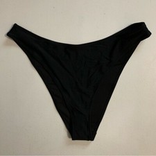 Aerie Black Cheeky Bikini Bottom Size XL NWT