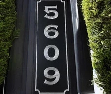 Engraved Personalized Custom House Home Number Street Address Metal 5x16 Sign