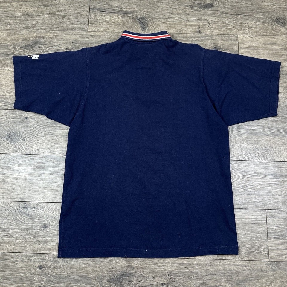 Vintage Pro Player NBC Sports Polo Shirt Adult Large Navy Blue
