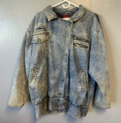 learsi denim jacket insulated mens large