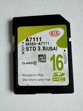 2015 Kia Forte GPS Navigation SD Memory Card U.S Map 96554-A7111