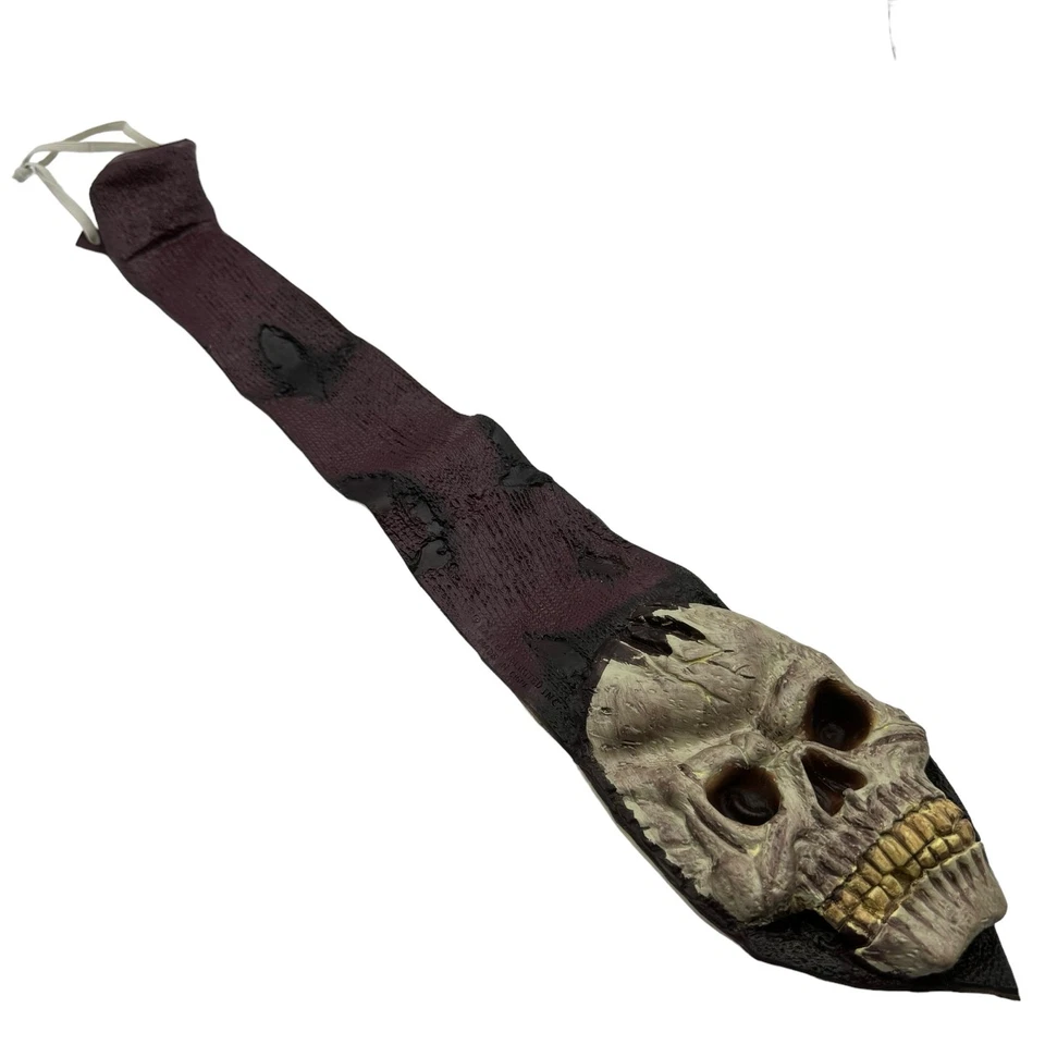 Disfraz de calavera de látex vintage de Halloween divertido espeluznante Foto 2 de 4