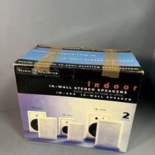 2 Studio Acoustic Indoor In-Wall Stereo Speaker system IW-280 100 WATT 8 Ohms