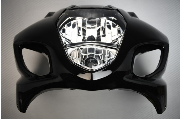 Tête de fourche noire avec phare pour Suzuki GSXR 1000 03-04 ABS
