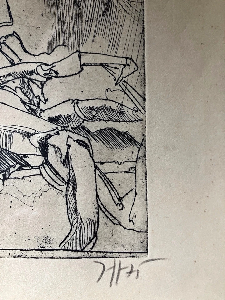 Horst Janssen Radierung Hummer Original Signatur Handsigniert - Bild 3 von 4