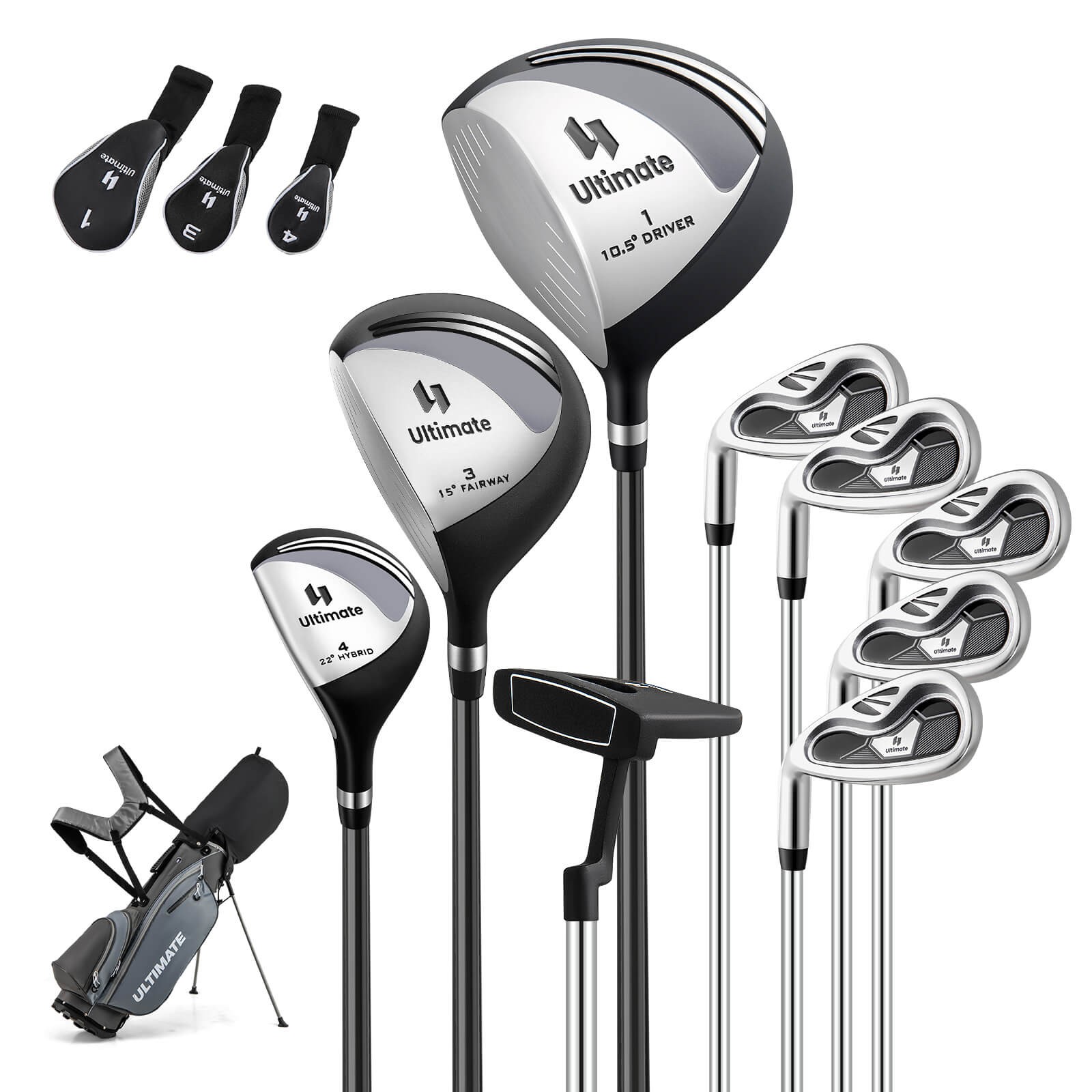 Clubs & Bag Set W/460cc #1 Driver, #3 Fairway