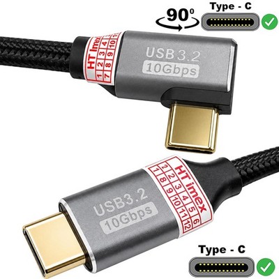 USB C Kabel USB 3.2 Gen2 10Gbps 50cm 90° Winkelstecker für Xiaomi Pad 5 Pro 12.4
