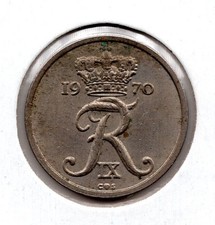 1970 Denmark 10 Ore (1913)