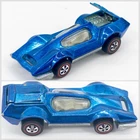 Hot Wheels Redline 71 US Shiny Blue White Interior Opening Hood Nice