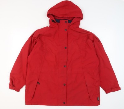 Regatta Damen Regenjacke rot wasserdicht mit Kapuze Größe 18