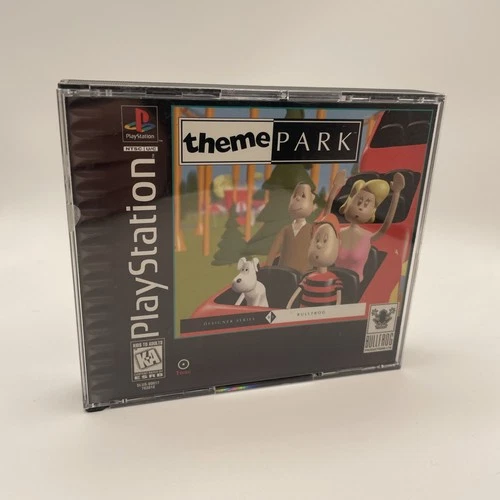 Theme Park Playstation 1 PS1 Tested Working M Manual
