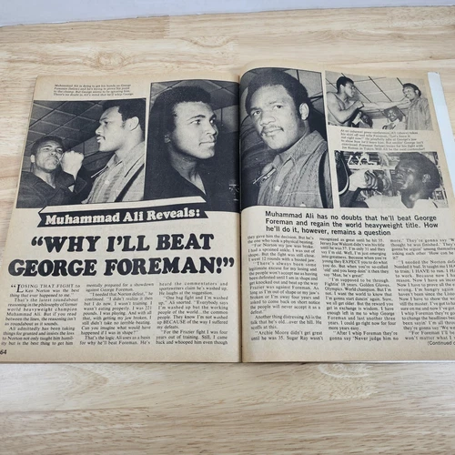 October 1974 Big Book Of Boxing Magazine Foreman Ali Louis Marciano Read Descrip - 画像16/16