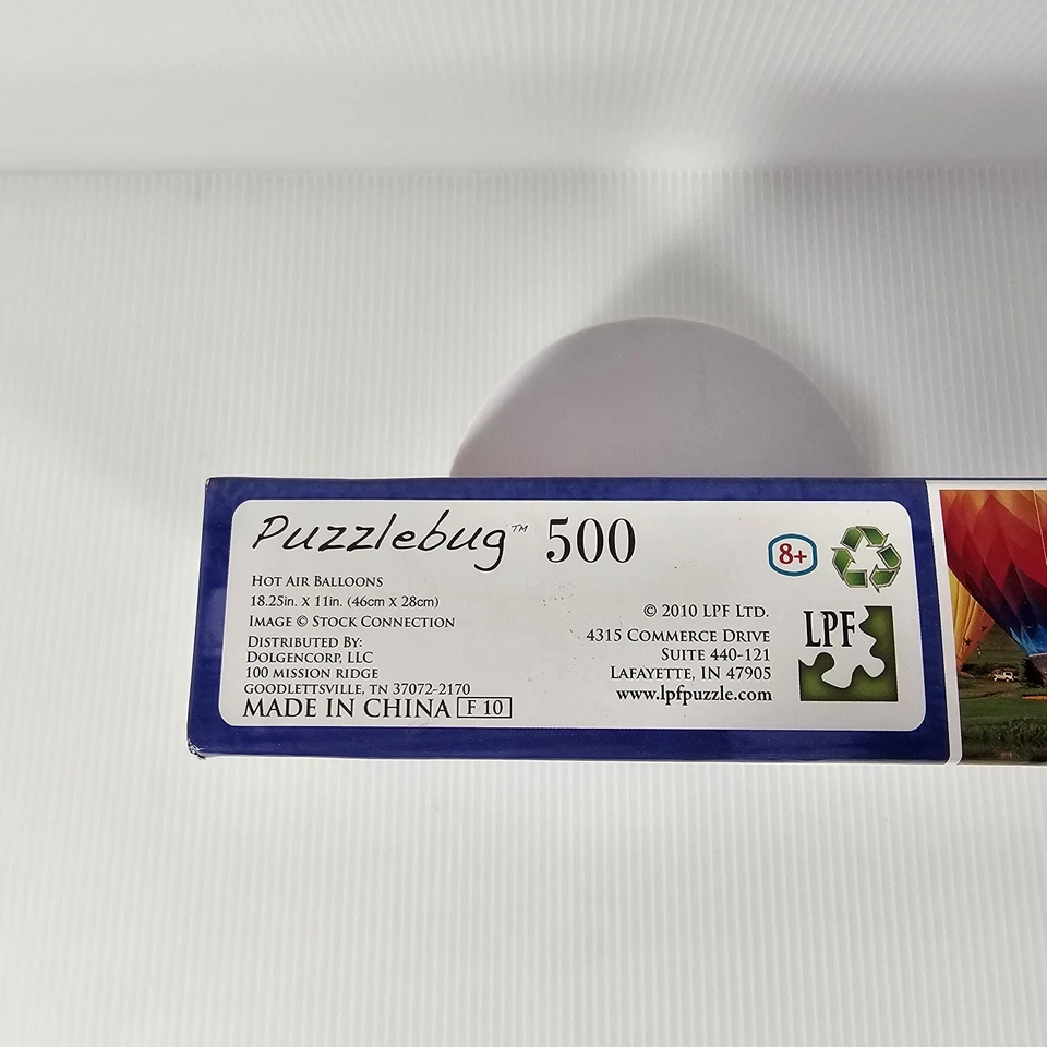 Puzzlebug 500 Piece HOT AIR BALOONS 18.25 in X 11 New, Sealed - Image 4 of 4
