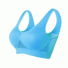 Women Seamless Sports Bra Padded Push Up Yoga Gym Running Hollow Out M-6XL